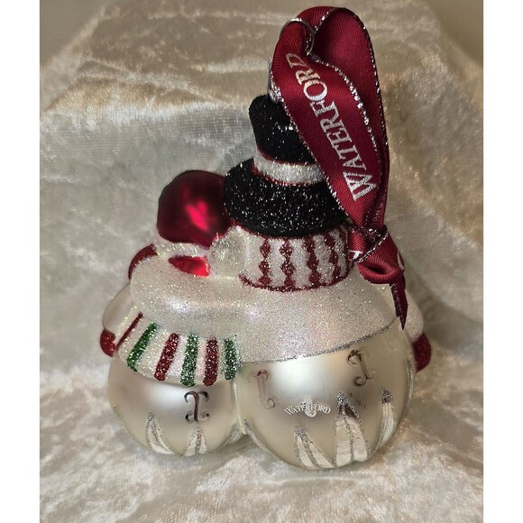 2008 Our 1st Christmas Waterford Heirloom‎ Ornaments Snowman Couple BNIP - Picture 4 of 7
